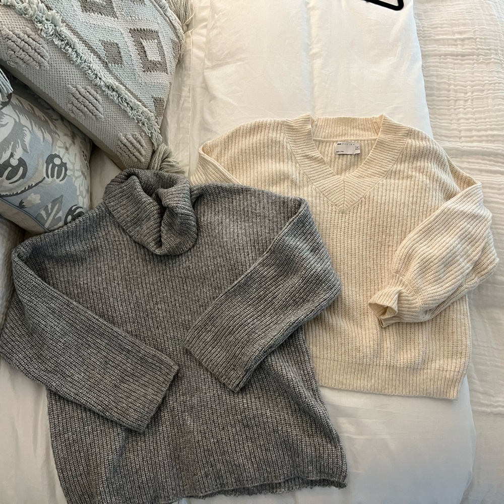 ASOS cropped sweater bundle ! Both size US 4
